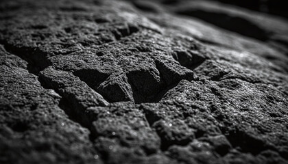 Rough Stone Texture Background with Deep Shadows