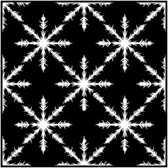Starburst Snowflake Pattern.