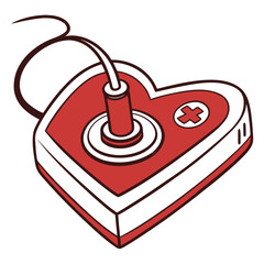 Heart-shaped game controller © leptop