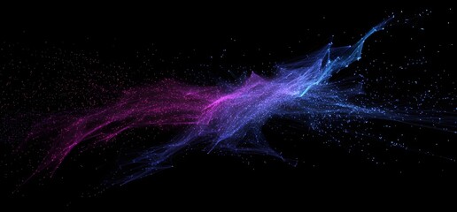 Cosmic dance of nebula in deep space