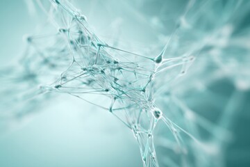 Abstract Neural Network Connections in Soft Focus - Futuristic Design Concept.