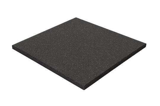 Black rubber mat gym floor tile safety surface