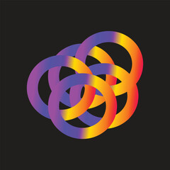 Playful Colorful Abstract Doodle Background