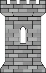 Castle tower vector, castle tower silhouettes icon, various castle tower silhouettes, medieval fortresses, lighthouses, clock towers, turrets, castle tower vector illustration