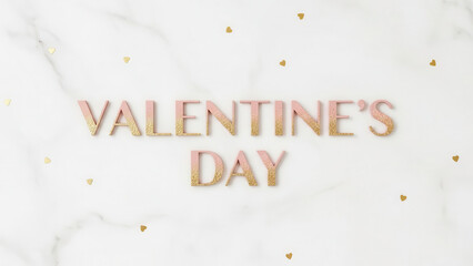 Gold Glitter Letter Decoration Celebration for Valentine Day Romance