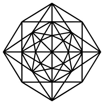 Geometric pattern - metatron's cube