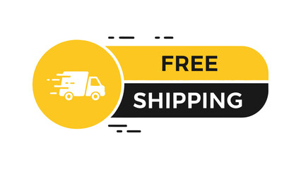 Free Delivery Vector Badge &ndash; Fast, Express, Urgent Shipping Services, 247 Delivery.eps