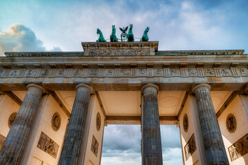 The Brandenburg Gate is an 18th-century neoclassical monument located in Berlin. © Joan Vadell