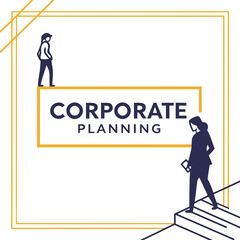 Fototapeta premium Corporate planning
