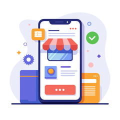 E-commerce mobile app interface