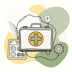 Medical tech illustration