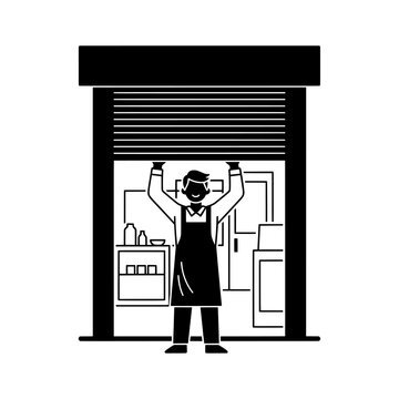 business man and woman with briefcase