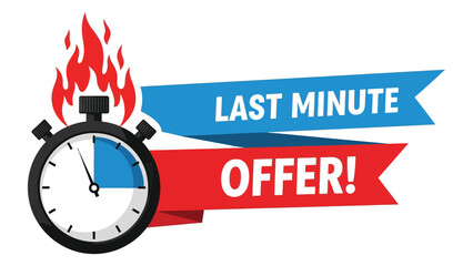  Limited Offer with Timer &ndash; Super Promo, Countdown Clock, One-Day Sale, Exclusive Deal, Auction Tag.eps