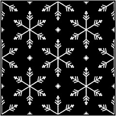 Dot Matrix Snowflake Pattern.