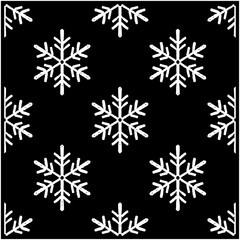 Dot Matrix Snowflake Pattern.