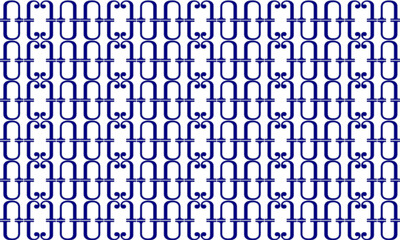 Elegant blue seamless pattern featuring ornate scrollwork designs on white. Ideal for luxury backgrounds, textile prints, and decorative tiling