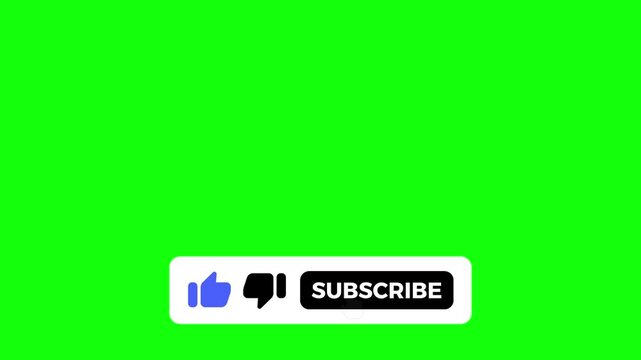 like and subscribe button animation black square 