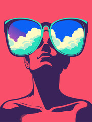 woman with sunglasses