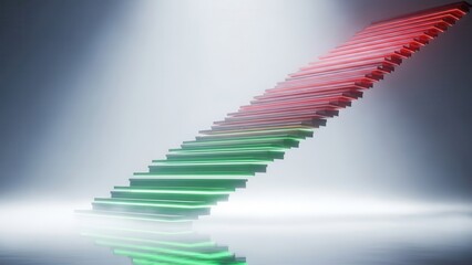 Abstract colorful steps