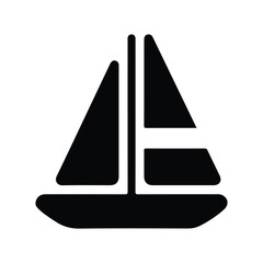 Boat, ocean, sailboat icon