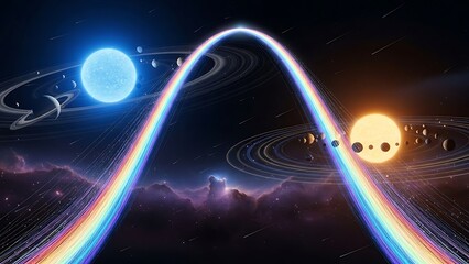 Cosmic symmetry: dual orbits in celestial harmony