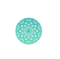 Soft Pastel Mandala Circle for Yoga Meditation and Wellness