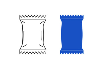 Candy Wrapper Icon Set &ndash; Symbols of Packaging, Treats, and Product Design