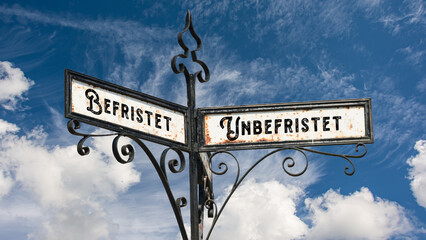 Signposts the direct way to Perpetual versus Temporary