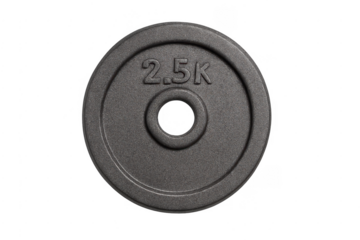 Heavy cast iron 2.5k weight plate for gym