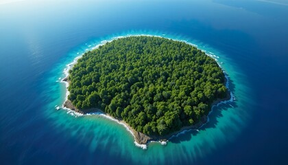 Futuristic Earth illustration showing forest-covered continents, glowing blue oceans, and digital light networks in space, symbolizing sustainability, advanced technology, and global connectivity