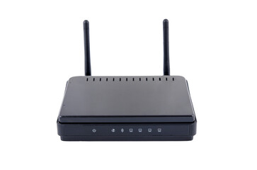 Wireless Wi-Fi router isolated on white