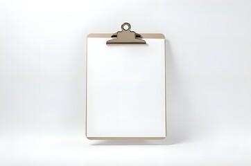 Clipboard with Blank Paper for Notes and Lists