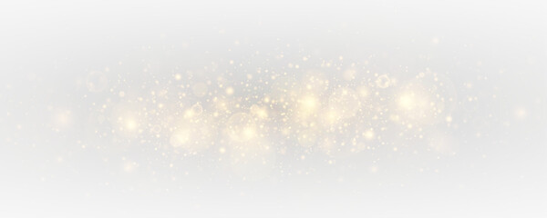Shimmering gold stardust with magical glowing particles and festive spark.