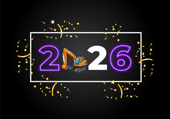 Happy new year 2026. texture 2026 with Scales of vector concept with black gradient background