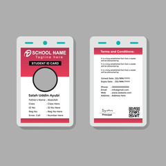 Student Card Template for Academic Use