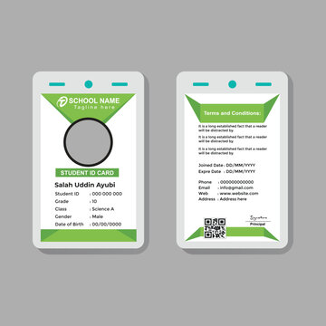 Student University ID Card Template