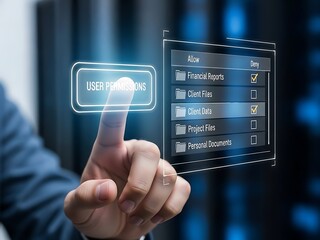 User Permissions Management and Data Access Control on a Digital Interface