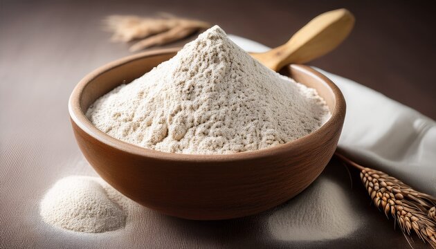 White Ragi Flour For Gluten Free Baking In A Bowl