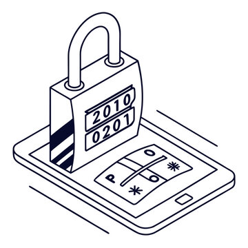 Two Factor Authentication with Lock and Mobile Device Keypad