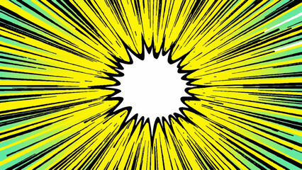 Abstract yellow background featuring bright dandelion lines and summer flora creates a macro view of a sunny meadow in bloom