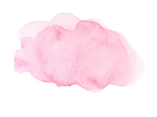 Fototapeta premium pink abstract watercolor blot on white background