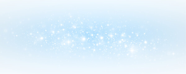 Glittering dust path in a fantasy spray with sparkle and light. Luminous star particles shimmer in a magical glow.