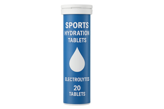 Blue tube sports hydration tablets electrolytes supplement