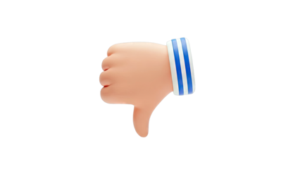 3D Thumbs Down Emoji Icon