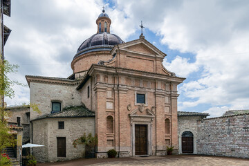 Catholic church in Assisi, Italy - Chiesa Nuova ("New Church"), one of the examples of 17th-century religious architecture in Assisi.