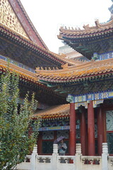 Obraz premium Majestic Summer Palace in Beijing: Explore the Longevity Hill, Kunming Lake, and traditional Chinese architecture. A serene masterpiece of imperial garden design and heritage.