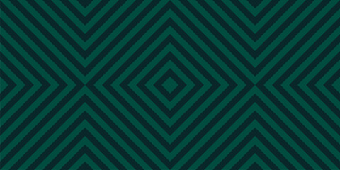 Simple vector seamless pattern with diagonal lines, stripes, tiles, squares, rhombuses. Trendy texture in dark green color. Striped checkered background. Stylish repeated design for textile, print