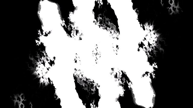 Black ink artistic flow splatter grudge spots spills white paper beautiful reveal dripping streaks spread fluid ink alpha matte isolated watercolor ink drops transition
