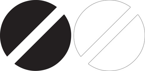 Black and white silhouettes of coffee beans, graphic shapes