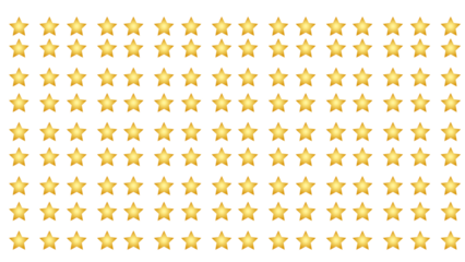 Golden star pattern on white background. Festive repeating texture for awards, achievements, holidays, and magical decorative designs.